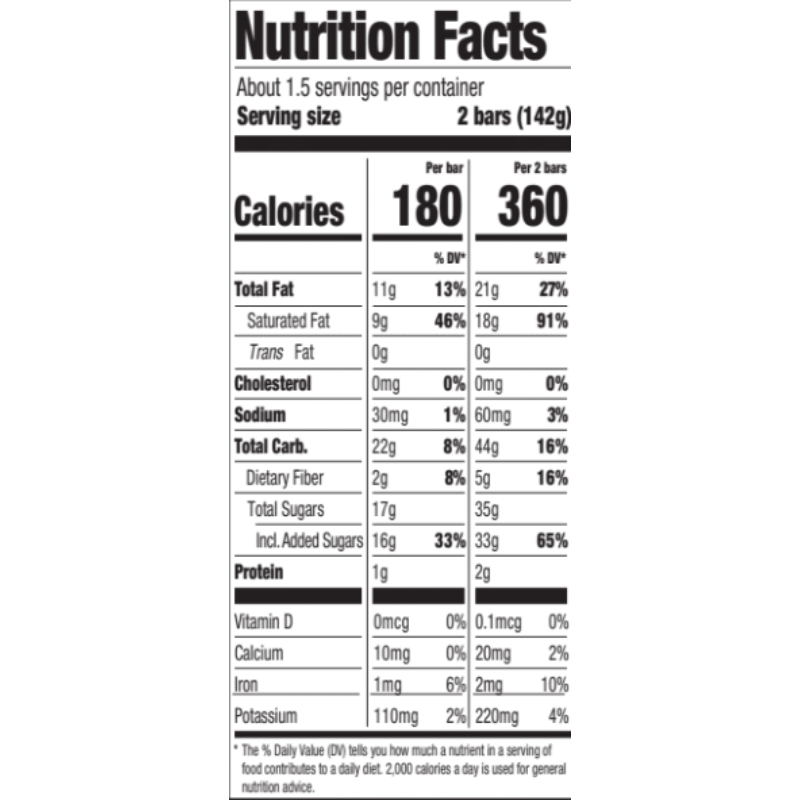 
                    
                      SorBabes Berries & Cocoa Crisp Nutrition Label
                    
                  