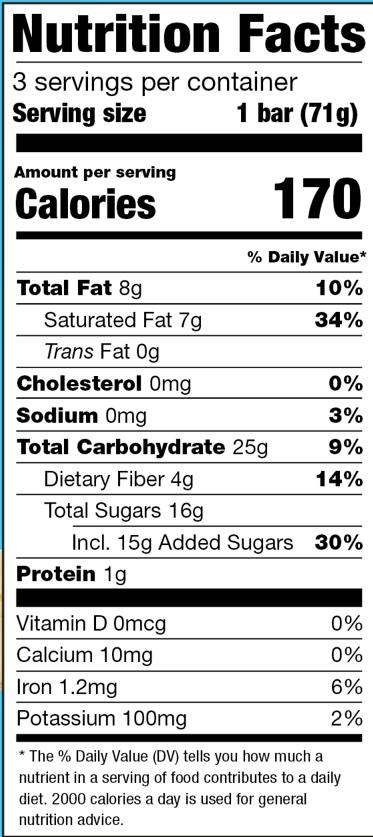 
                      SorBabes Banana Cream & Cookies nutrition panel
                  