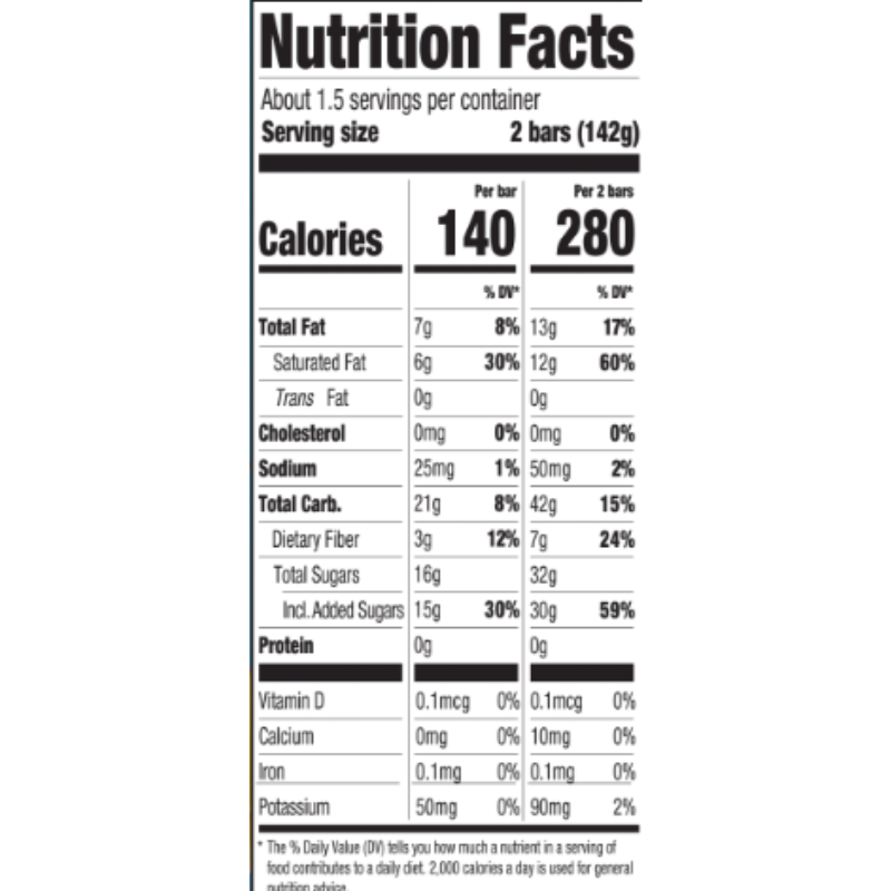 
                    
                      SorBabes Mango Coconut Crunch Nutrition Label
                    
                  