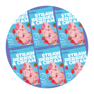 SorBabes Strawberries & Cream frozen fruit bar