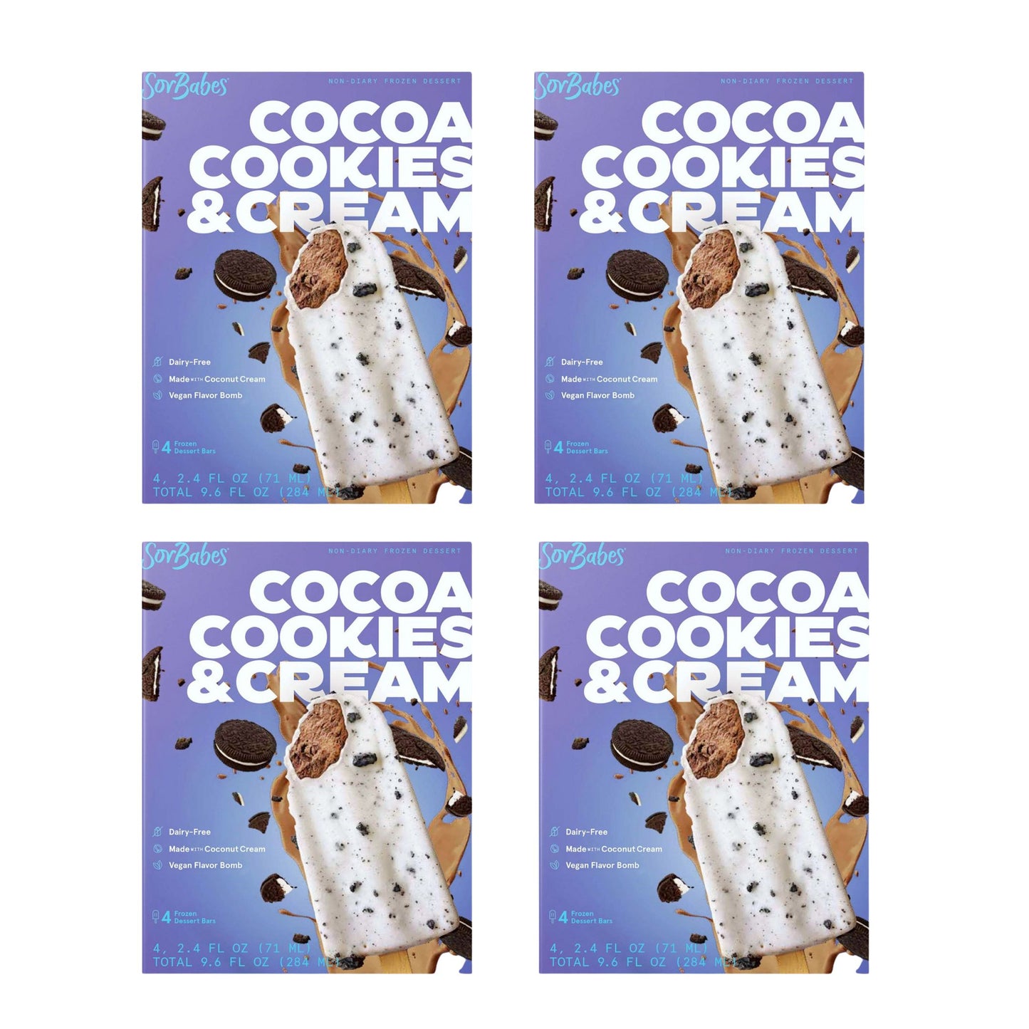 Cocoa Cookies & Cream four boxes