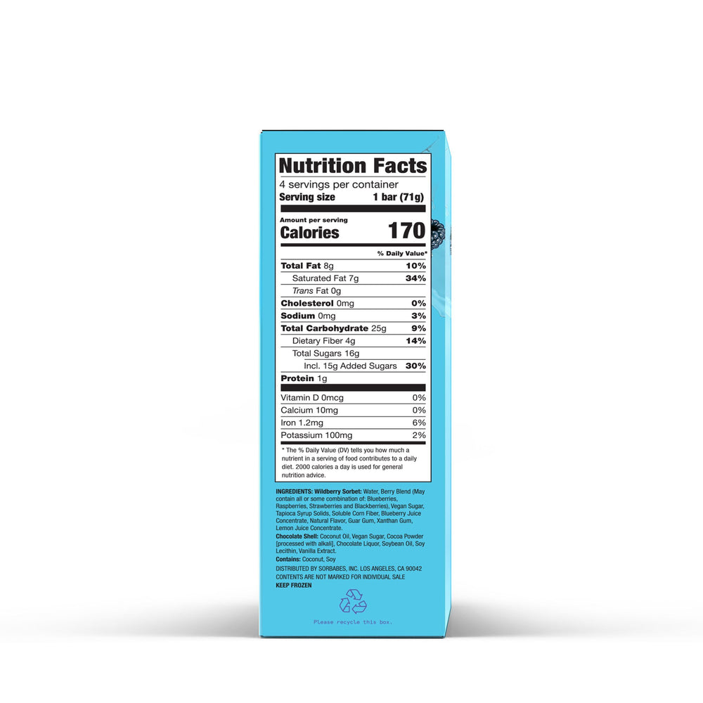 
                    
                      Wildberry Crisp nutrition label
                    
                  